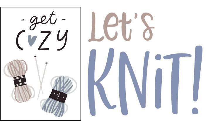 Let's KNIT! card
